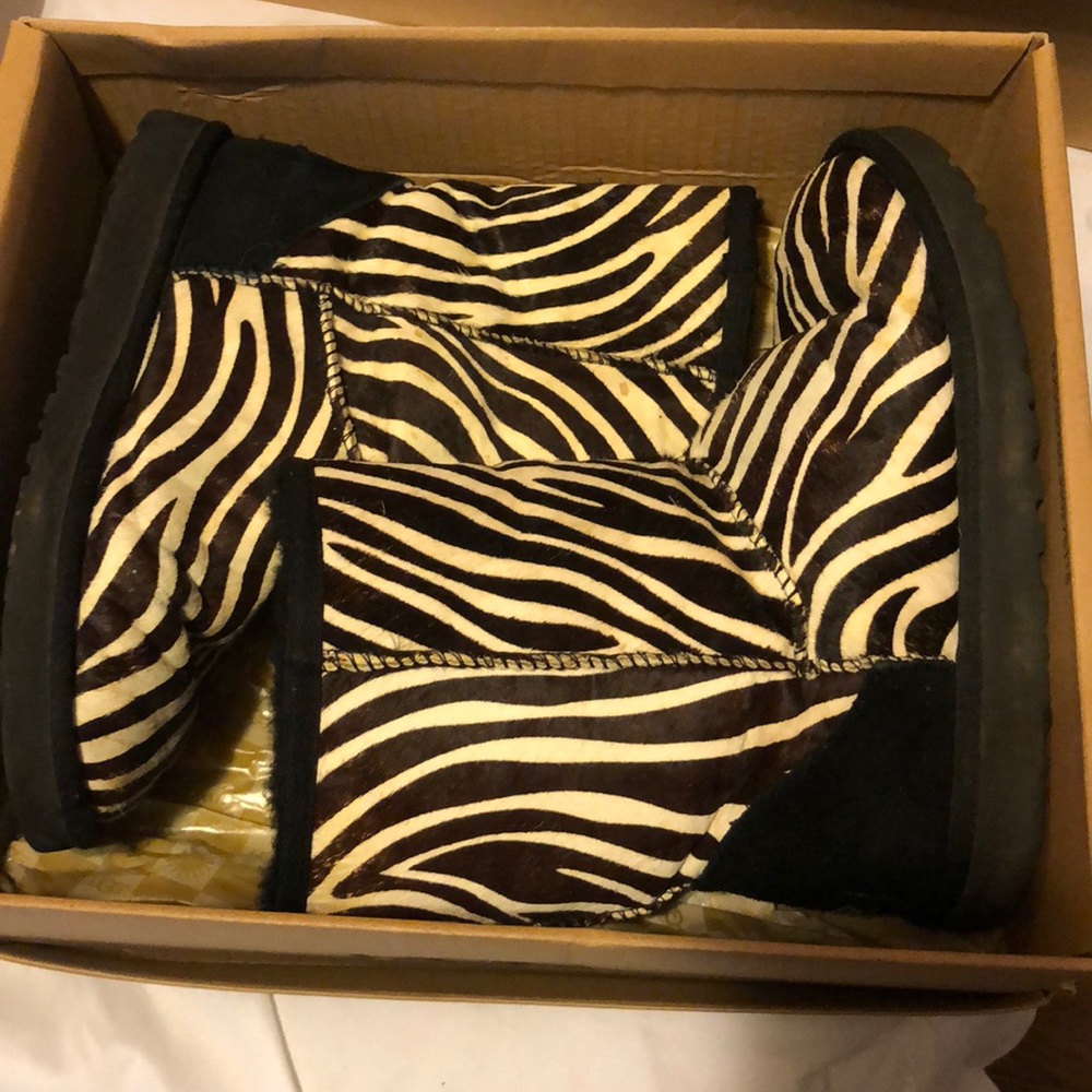 UGG zebra print boots